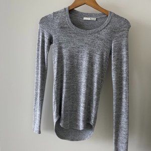 Aritzia Wilfred Free Diapson Shirt Long Sleeve- Grey